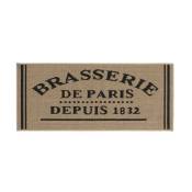 Douceur D'intérieur - Tapis anti dérapant rectangle 50 x 120 cm bouclette Troquet - Sans