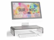 Duronic dm054 réhausseur d'écran/support pour écran d'ordinateur/ordinateur portable/écran tv (50 x 20 cm)