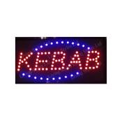 Enseigne Kebab Led Avec Crochets 50 x 25 Cm 220v