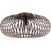 Etc-shop - Plafonnier design cage lampe salon chambre d'hôtes éclairage spot rond cuivre