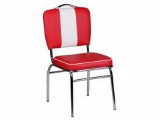 Finebuy chaise de salle à manger chaise de cuisine 47 x 90 x 45 cm | chaise de cuisine métal / cuir synthétique - capacité de charge maximale: 120 kg