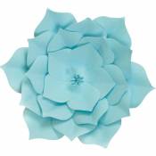 Fleur En Papier Gardénia Turquoise 20 cm