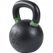 Gorilla Sports - Kettlebell en fonte noir avec couleur rayé poignées disponible de 4kg à 32kg - Haltère russe - Poids : 24 kg