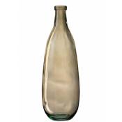 Jolipa - Vase bouteille en verre marron 75x25 cm -