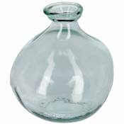 Kave Home - Vase Brenna transparent petit format en verre 100% recyclé - Transparent