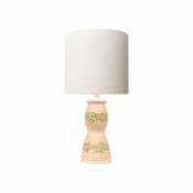Lampe de table Aliya / Ø 35 x H 80 cm - Céramique & tissu - POPUS EDITIONS rose en tissu