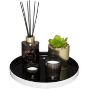 Le Comptoir De La Bougie - Coffret diffuseur parfum et bougie Senteur Jasmin et Bambou plateau céramique