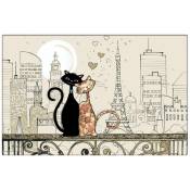 Le Monde Des Animaux - Set de table chats amoureux de paris