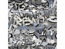 Noordwand good vibes papier peint graffiti gris et