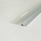 Profilé Aluminium Angle pour Bandeau led Couvercle Blanc Opaque - Blanc