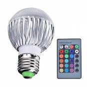 Sanwood E27 15 W à LED RGB Changement de couleur ampoule