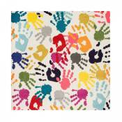 Tapis enfant handi oeko-tex® Multicolore - 100x100 carre