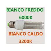 Trade Shop Traesio - Nouvelle Lampe Led E27 3014 Smd 7w Blanc Chaud Et Froid -e27 Blanc Froid- - Blanc froid