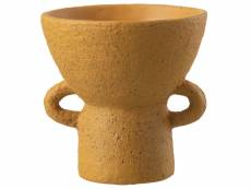 Vase en céramique ocre 20 cm