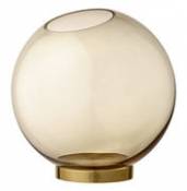 Vase Globe Large / Ø 21 cm - Verre & laiton - AYTM