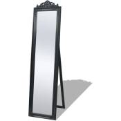 Vidaxl - Miroir sur pied Style baroque 160x40 cm Noir