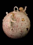 Visconti Boule de Noël avec anges – Porcelaine Capodimonte