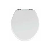 Wenko - Abattant wc Prima, Abattant wc avec fixation acier inox, facile d'entretien, mdf, 37x41 cm, blanc - Blanc