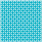 1001kdo - Lot de 20 serviettes papier geometrique bleu