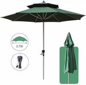 2,7M Jardin Parasol, Anti-UV Double-top Umbrella Auvent