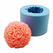 Allforhome stéréo bricolage Rose Handmade Soap Silicone