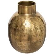 Atmosphera - Vase Oasis - métal martelé - doré H15 cm créateur d'intérieur - Modèle 2
