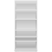Bibliothèque en bois blanc - BI7060 - Blanc