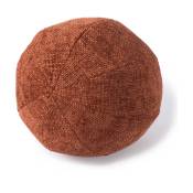 Coussin large en polyester rouge rust 40 cm Ball -