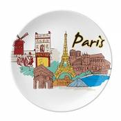 DIYthinker France Paris Tour Eiffel Aquarelle décorative