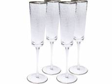 "flûtes à champagne hommage set de 4"