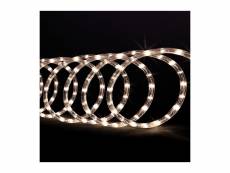 Guirlande lumineuse extérieur tube 10 m 180 led blanc chaud 8 jeux de lumière - feeric christmas