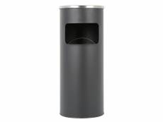 Hombuy la poubelle cylindrique convient aux hôtels, restaurants, écoles, parcs noir