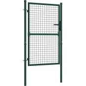 Inlife - Portail de clôture Acier 100x125 cm Vert