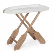 Iperbriko - Table basse pliante en bois gozzo 76x40x h66 cm