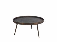 Jonamai - table basse ronde en métal ø74cm - couleur