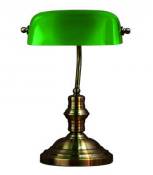 Lampe de table BANKERS Oxydée verte 1 ampoule