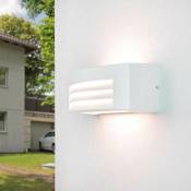 Licht-erlebnisse - Applique d'extérieur flandern blanche au design moderne Up&Down E27 éclairage indirect - Blanc - Blanc