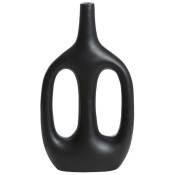 Made In Meubles - Vase soliflore noir en aluminium Pivoine - Noir