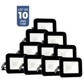 Pack de 10 Projecteurs led extérieur 10W IP65 ultra