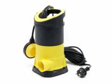 Pompe pour eaux usées 7000lparh 400 watts pompe submersible construction drainage jaune helloshop26 16_0000617