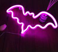 QiaoFei Neon Light, LED Bat Signe en Forme De Lumière