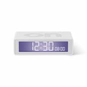Réveil LCD Flip + Travel / Mini réveil réversible de voyage - Lexon blanc en plastique