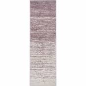 Safavieh - Tapis d'intérieur ombre moderne tissé à la puissance, collection Adirondack, ADR113, en crème & violet, 76 x 244 cm par Crème & Violet