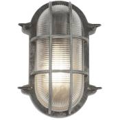 Searchlight - Bulkhead Lampe d'extérieur, aluminium noir argenté, IP44