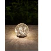 Sphere solaire Galix Effet verre brisé - ø 10 cm - 15 led blanches