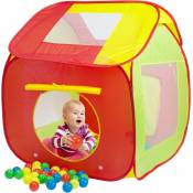 Spielwerk - Tente de jeu pour enfants Piscine à balles avec 200 balles Intérieur extérieur