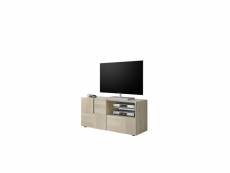 Subleem meuble tv 121cm petit 1 porte 1 tiroir corzano chene samoa