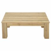 Table basse de jardin en bois L 100 cm