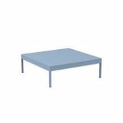Table basse Les Arcs / Aluminium - 80 x 80 x H 29 cm - Unopiu bleu en métal