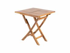 Table d'extérieur en teck carré 70 cm,bois de teck grade a,70x70x76 cm K17045631